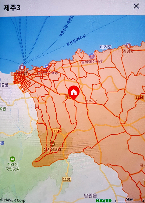 제주3캠프 배송지역 이미지1