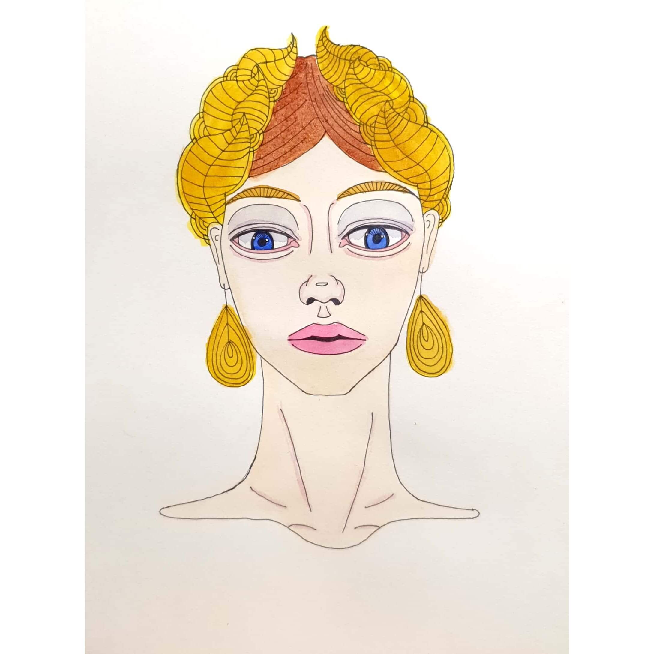  Golden 골든 / 일러스트 그림 드로잉 / 인물화 그리기