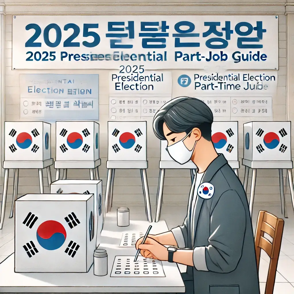 2025 대통령선거 투표 알바 사무원 &amp; 개표 알바 자격 조건과 접수 일정