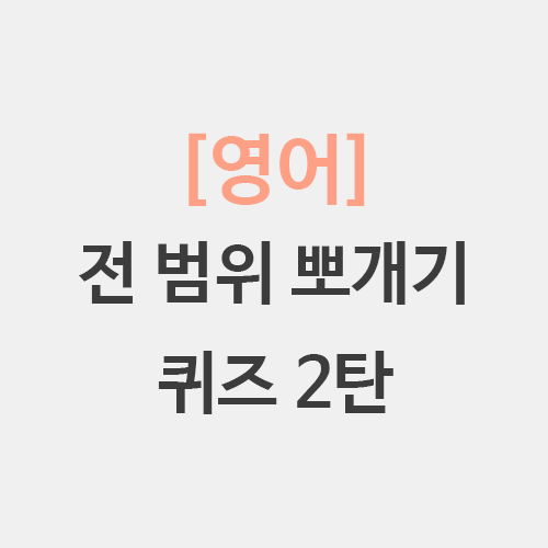  초등임용 영어 뽀개기 퀴즈 2탄 기본이론 교육과정