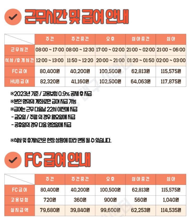  쿠팡 심야중간조 대구4센터 신선센터 4대보험