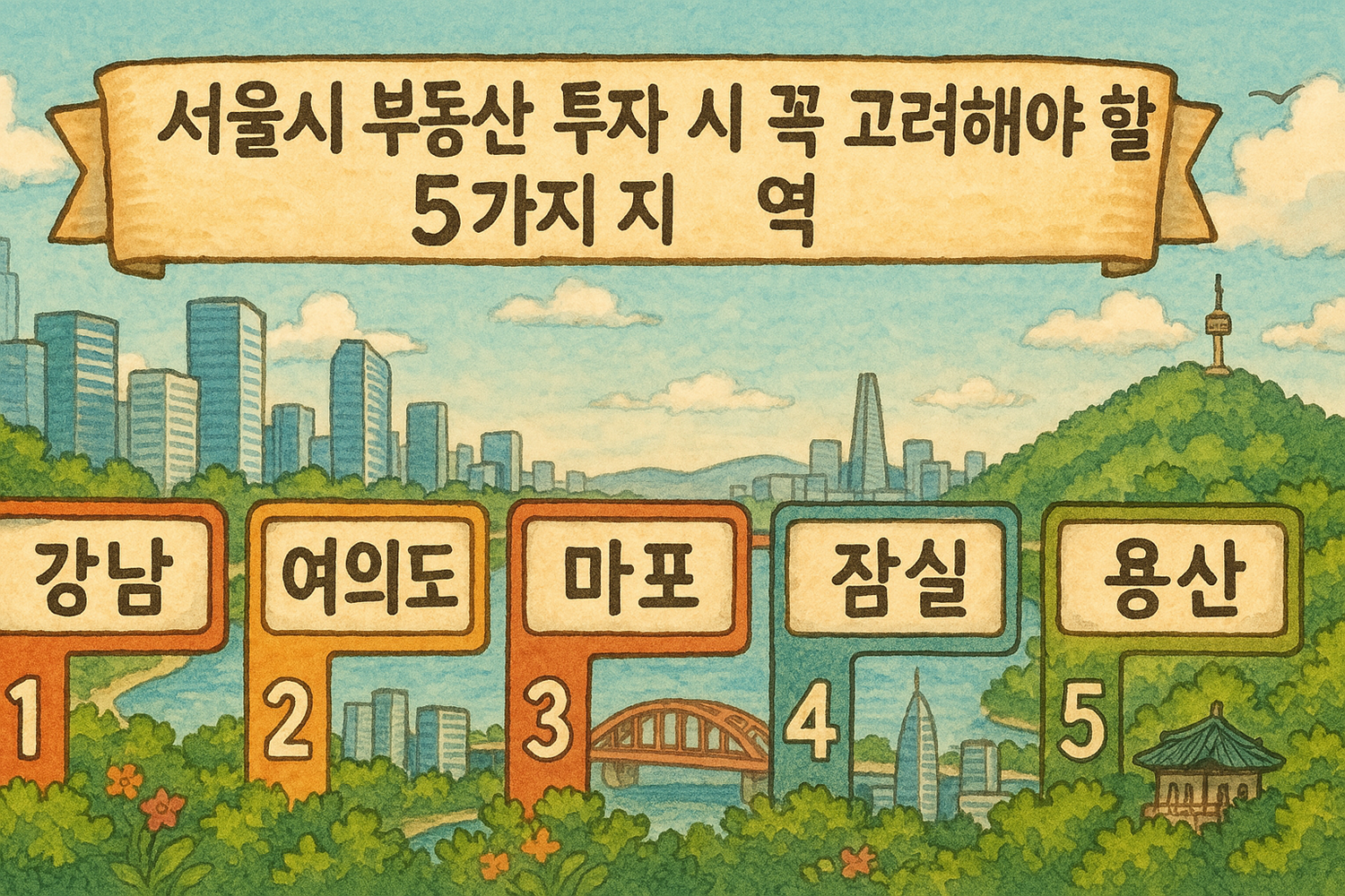 서울시 부동산 투자 시 꼭 고려해야 할 5가지 지역