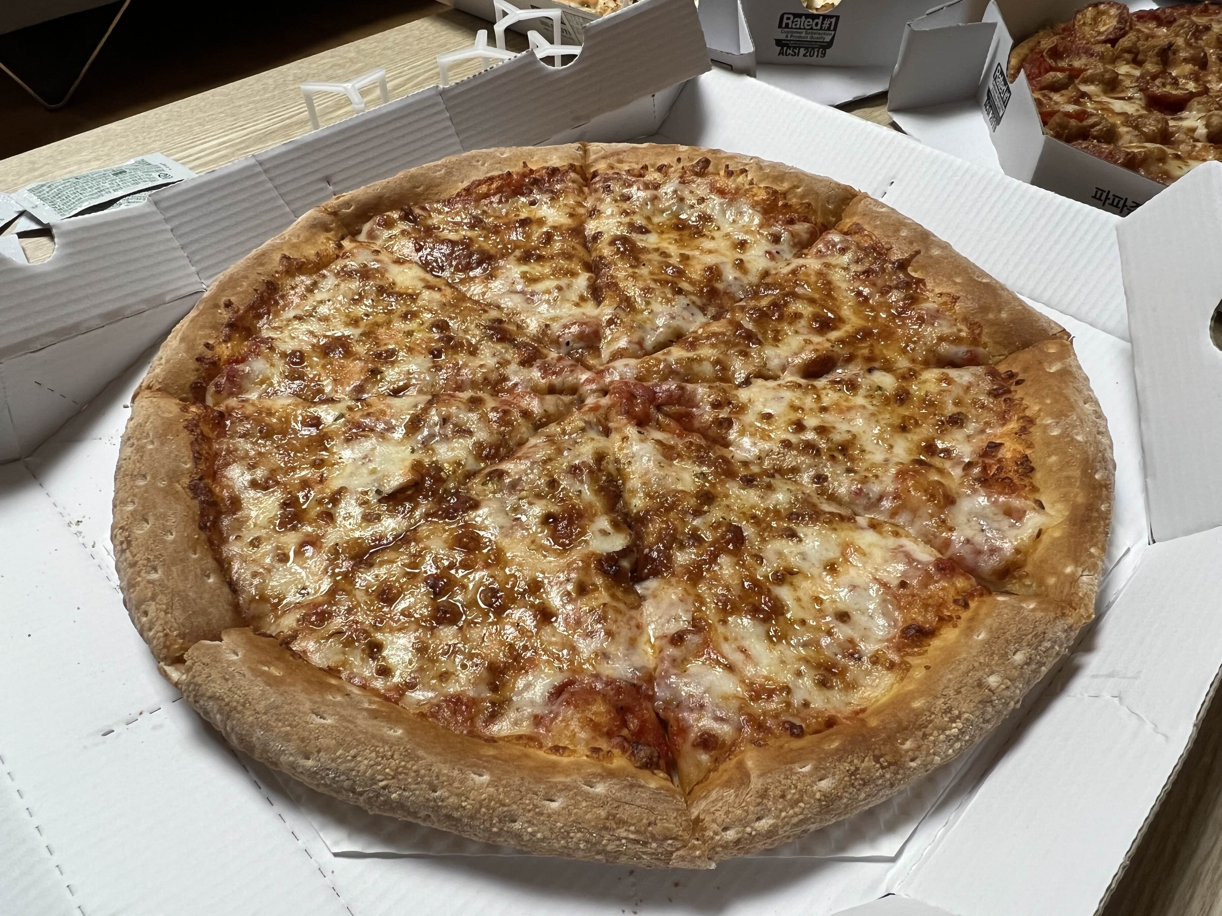 파파존스 피자 메뉴 식스 치즈