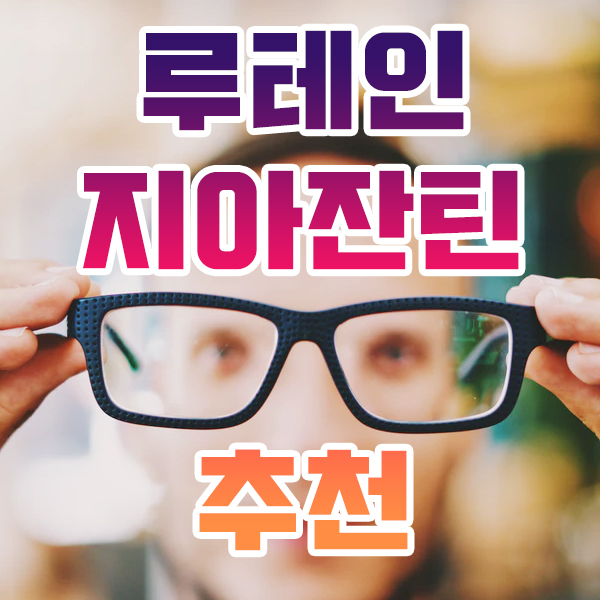  루테인 지아잔틴 추천