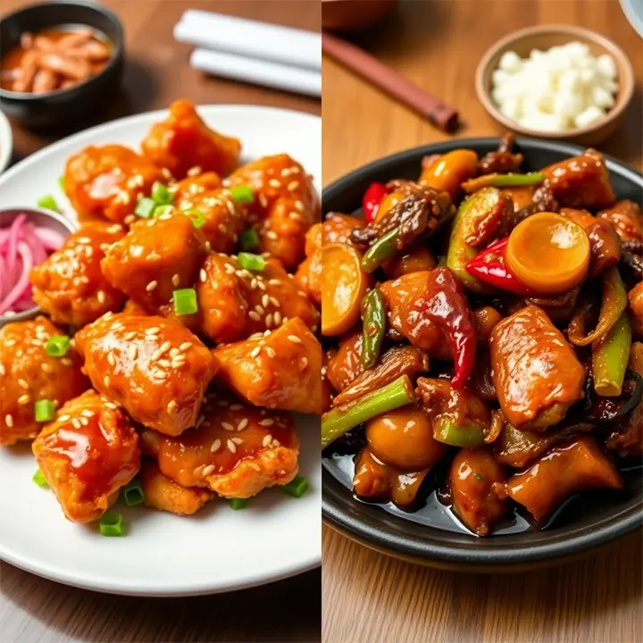닭강정 vs 깐풍기 뭐가 더 맛이쓸까