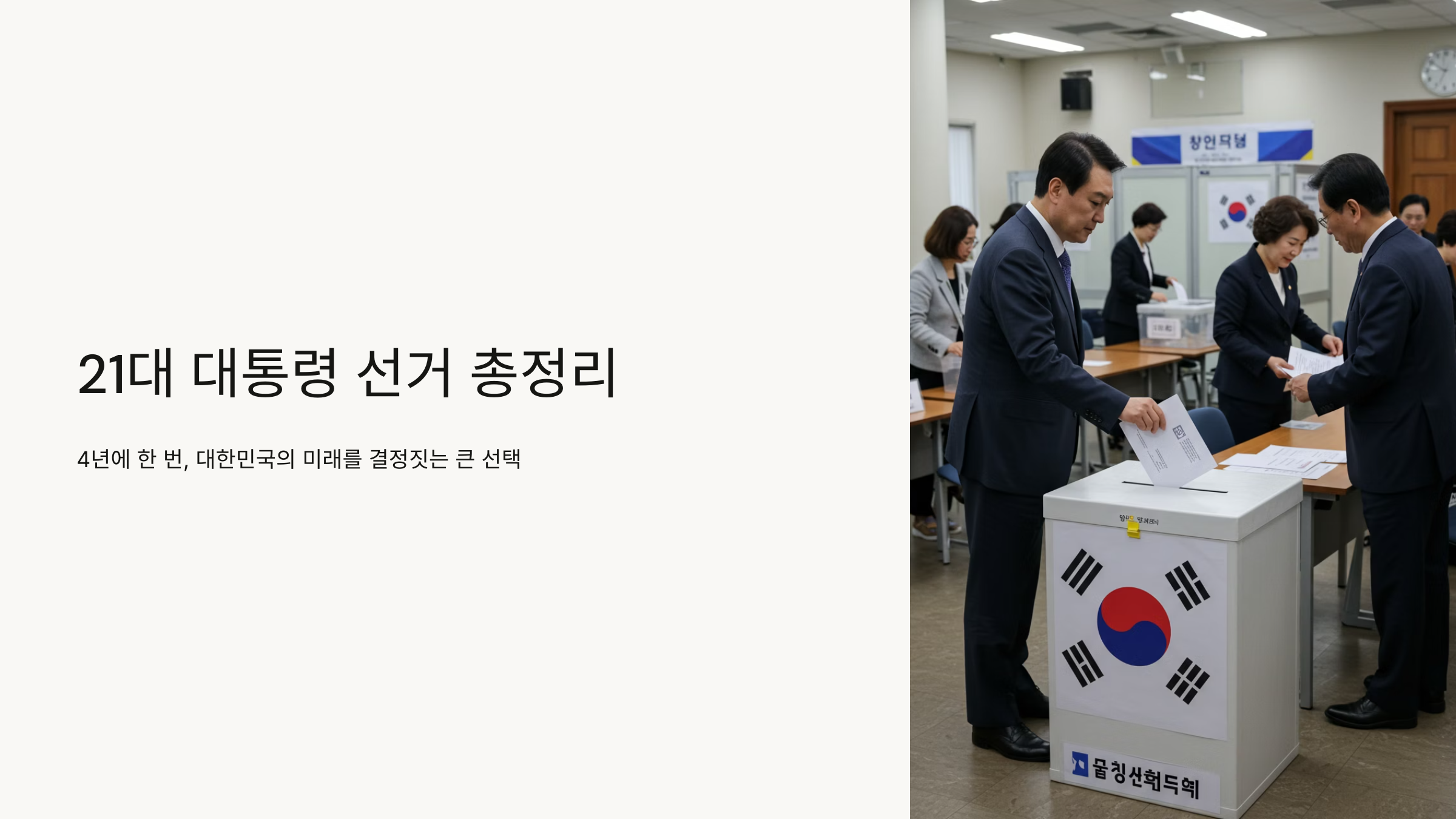 21대 대통령선거총정리