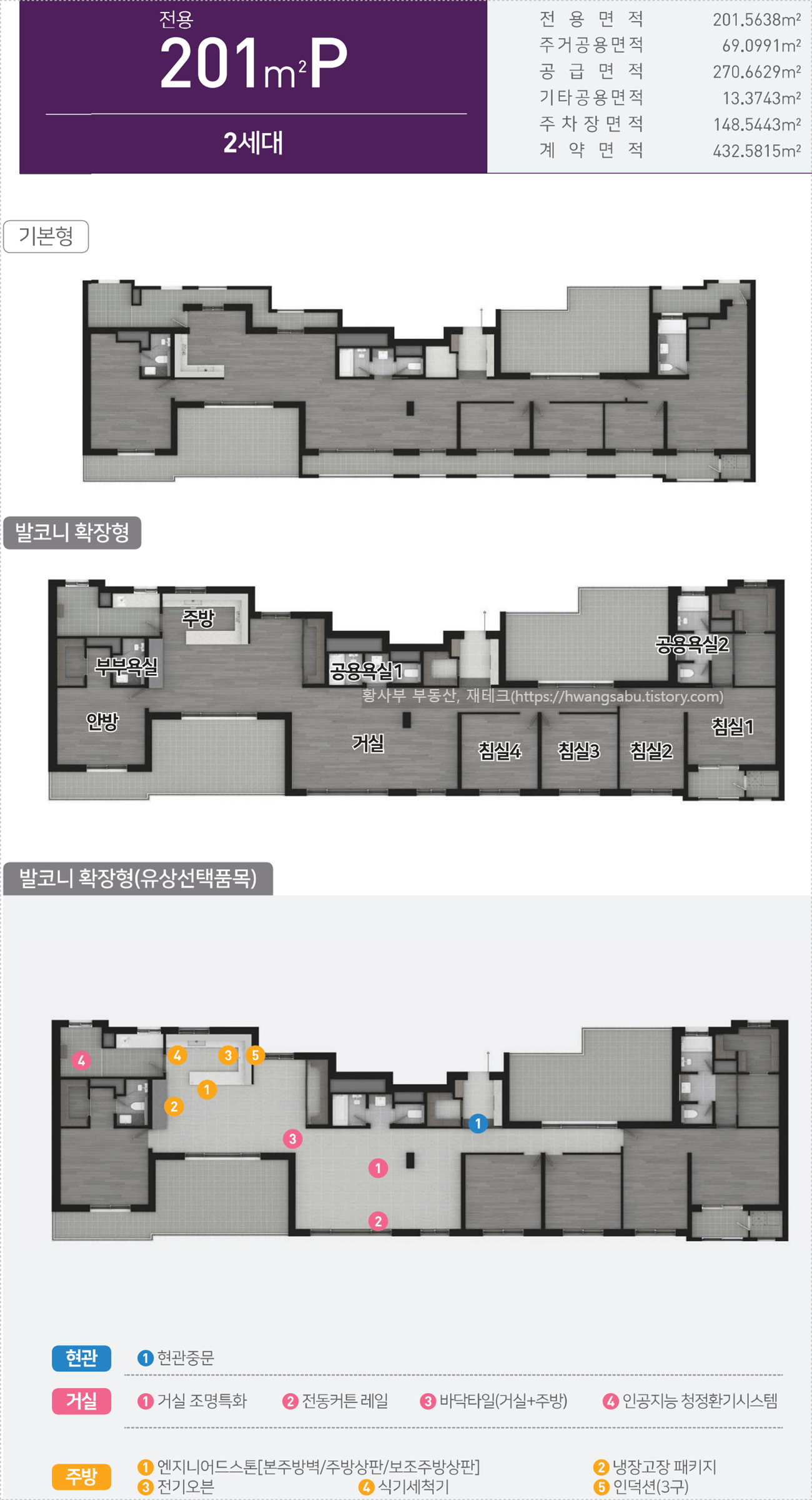 도안 우미린 트리쉐이드 201펜트하우스 평면도