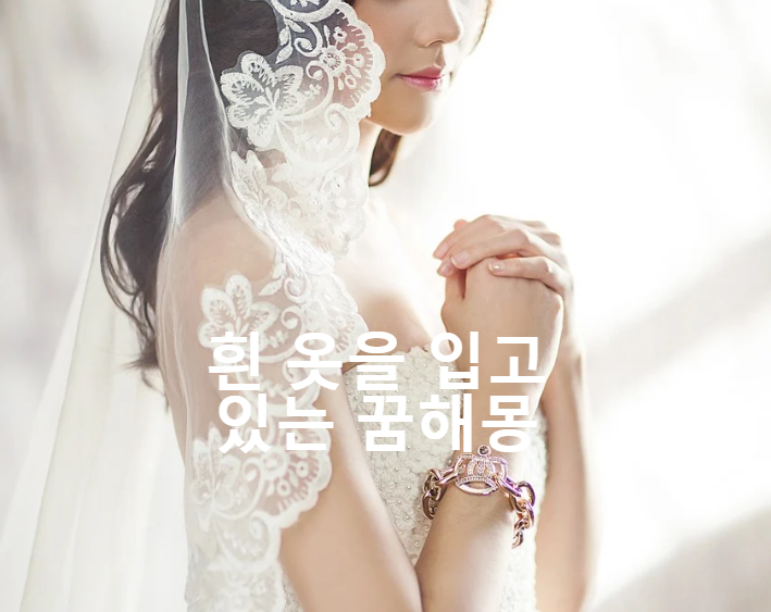  흰 옷을 입고 있는 꿈해몽