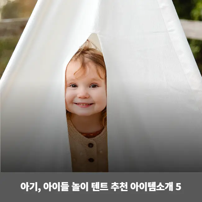  아기와 아이들의 놀이 텐트 추천 아이템소개 5