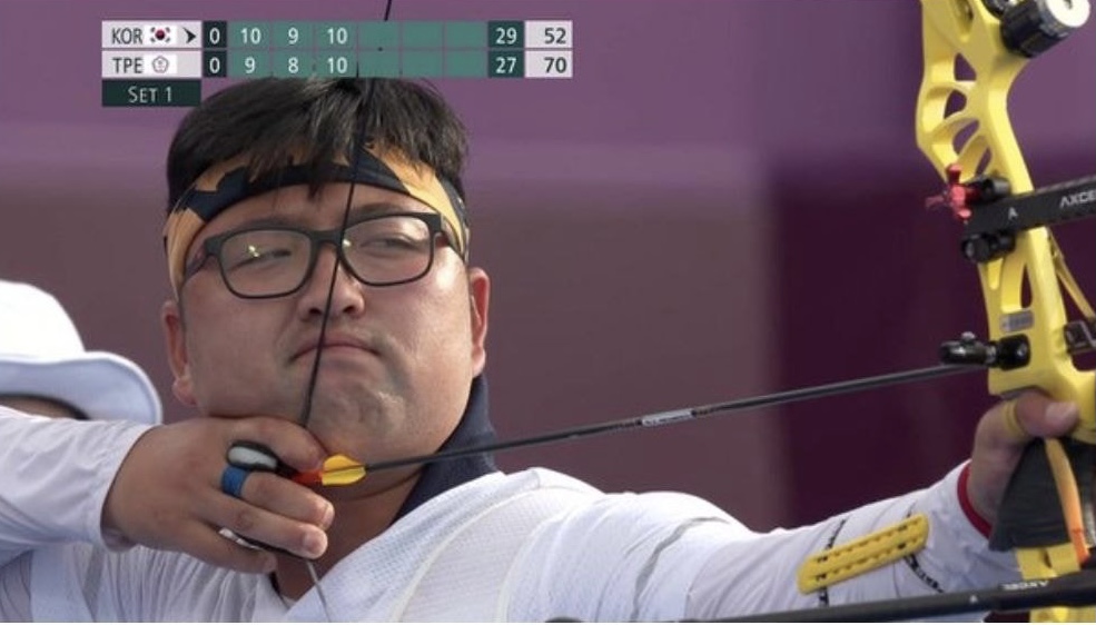  김우진, 심박수로 보는 양궁 실력 + 16강 All TEN
