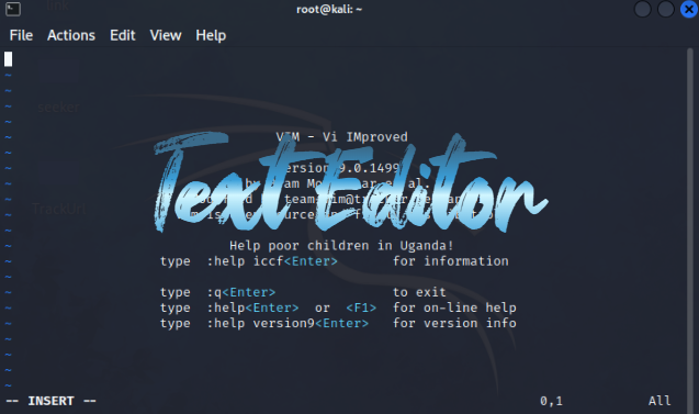  Kali Linux File Text Editor [ 1 ]