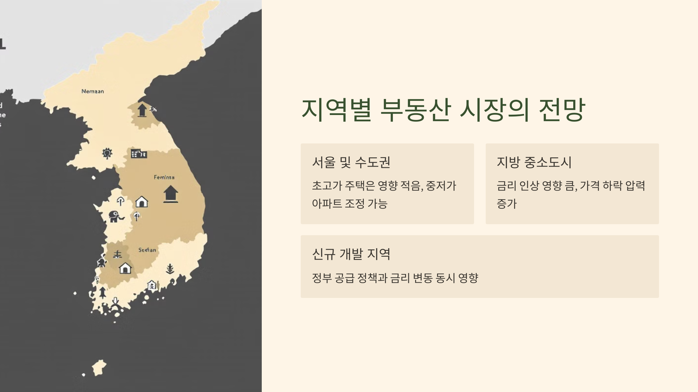 지역별 부동산 시장의 전망