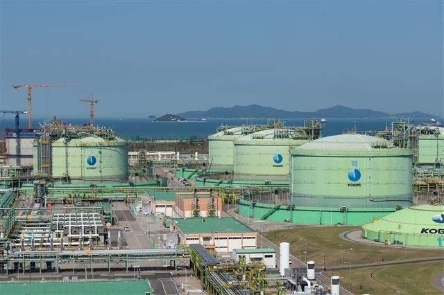 한국가스공사 공장 전경