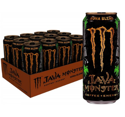 Monster Energy Java Kona Blend Coffee 자바 몬스터 코나 블랜드 커피 에너지 드링크 15oz(444ml) 12개입
