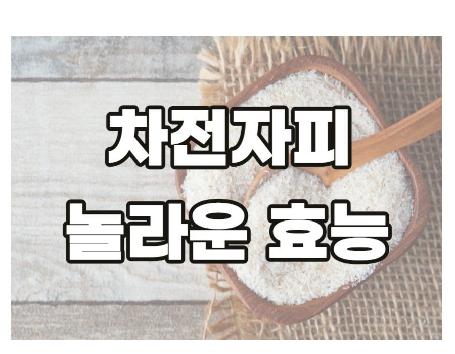 차전자피의 놀라운 효능들&#44; 다이어트와 건강을 한 번에! 오늘은 우리가 일상에서 쉽게 접할 수 있지만&#44; 그 효능에 대해서는 아직 잘 모르는 식품&#44; 바로 &#39;차전자피&#39;에 대해 알아볼 거예요. 차전자피는 단순한 식이섬유가 아니라&#44; 우리 몸에 놀라운 이점을 제공하는 자연의 선물이랍니다! 오늘은 차전자피의 놀라운 효능과 주의해야 할 부작용에 대해 자세히 알아보겠습니다.