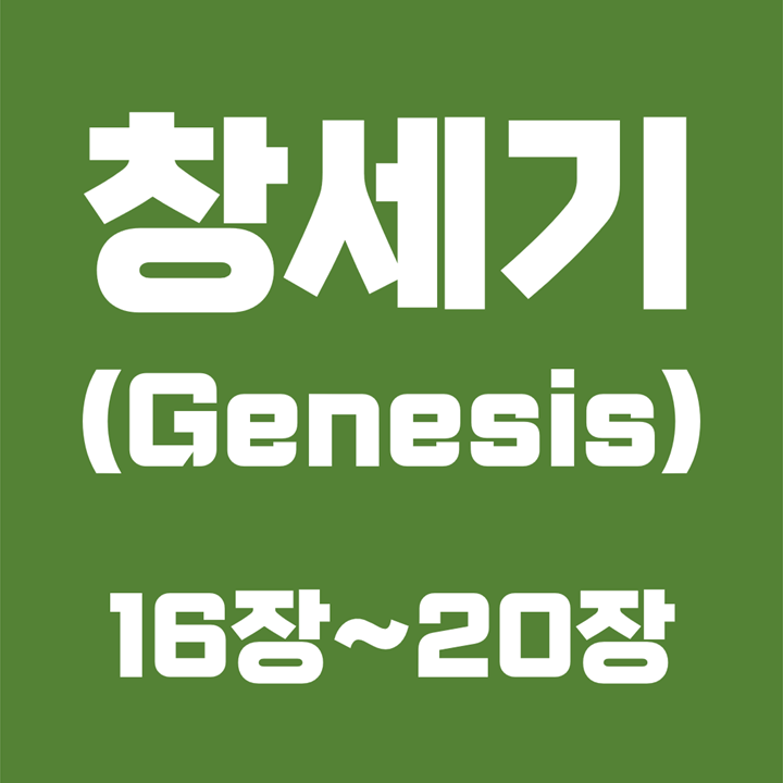  창세기 (Genesis) / 16장, 17장, 18장, 19장, 20장 / 성경 국문 영문 영어