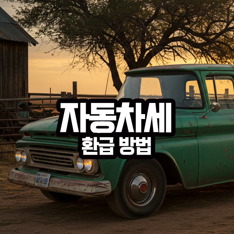 자동차세 환급 방법