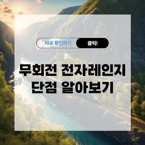 무회전 전자레인지 단점 알아보기