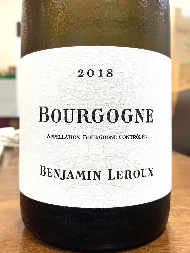 Domaine Benjamin Leroux Bourgogne Chardonnay 2018