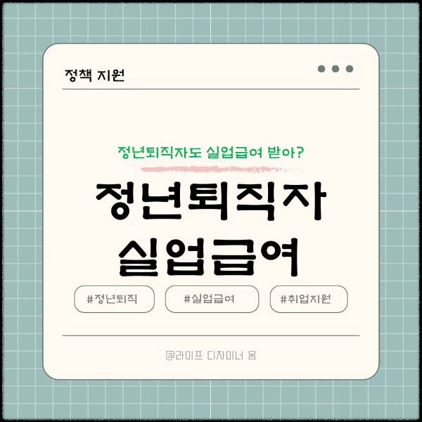정년퇴직자 실업급여
