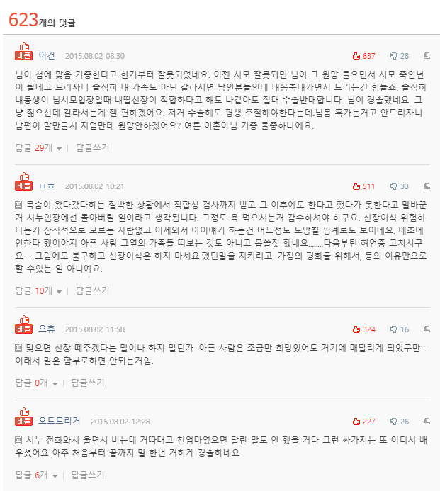  며느리 신장을 원하는 시댁.. 썰
