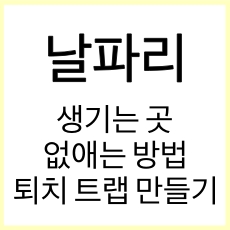 날파리 퇴치법 글 썸네일