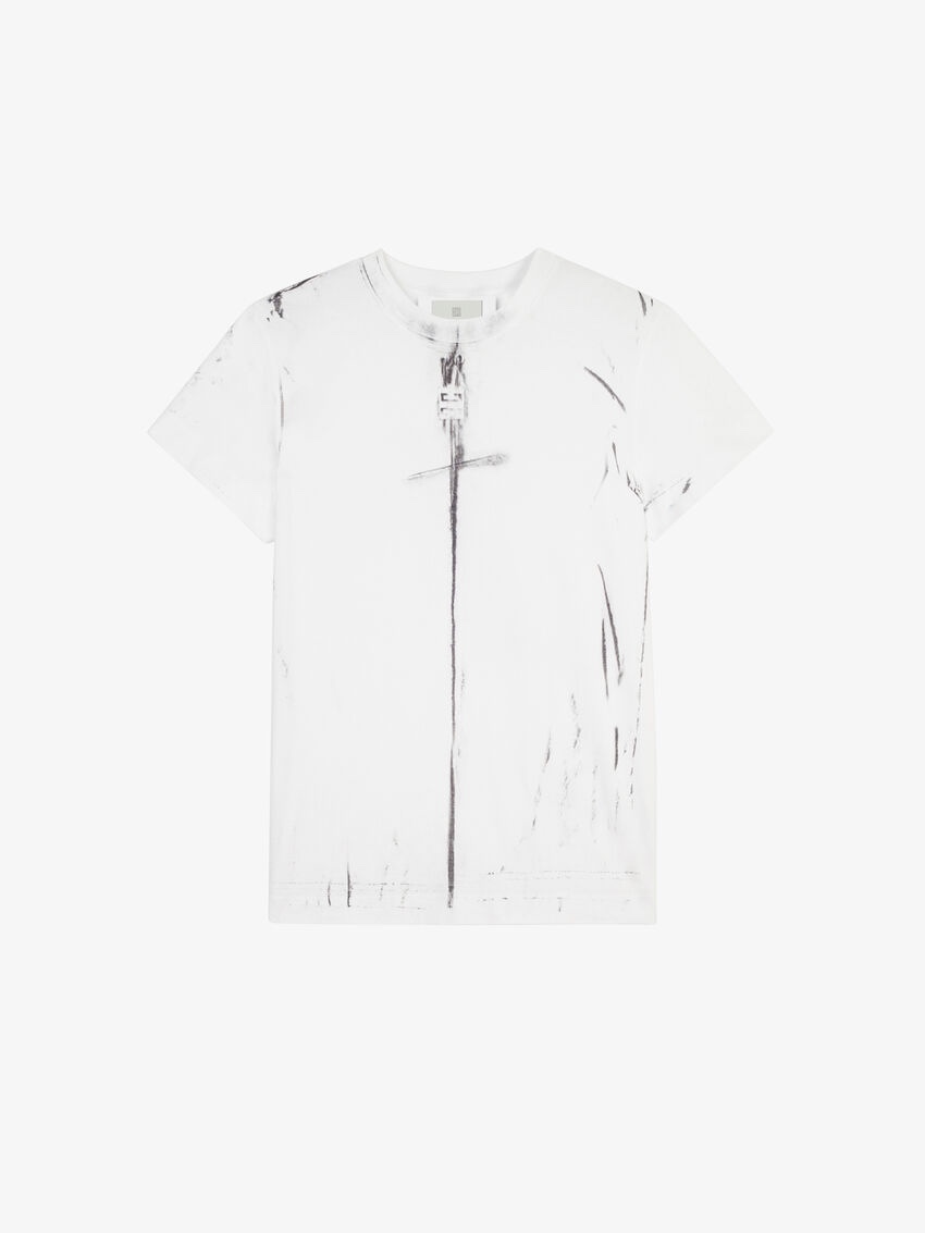  [GIVENCHY] 지방시 트롱프 뢰이유 효과 오버사이즈 반팔 티셔츠 BM712W3Y6B-100