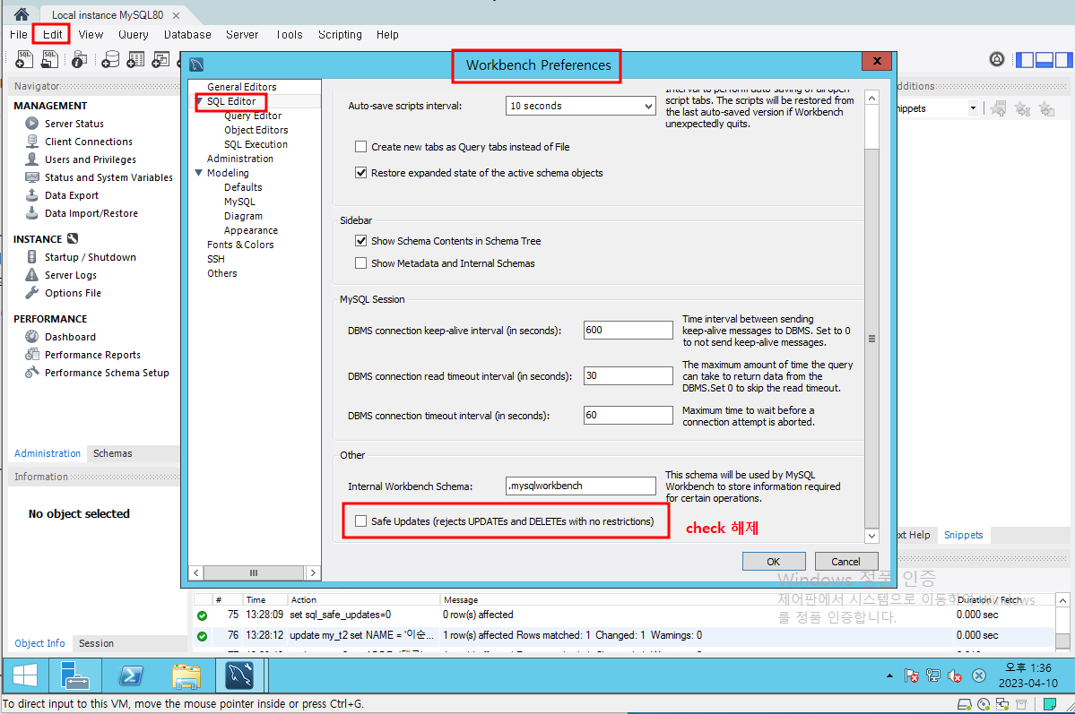 mysql workbench