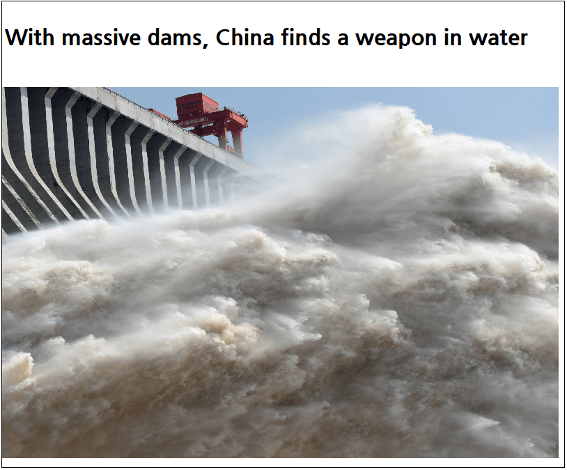  중국의 거대한 댐들...그 속에 숨어있는 무서운 비밀 With massive dams, China finds a weapon in water