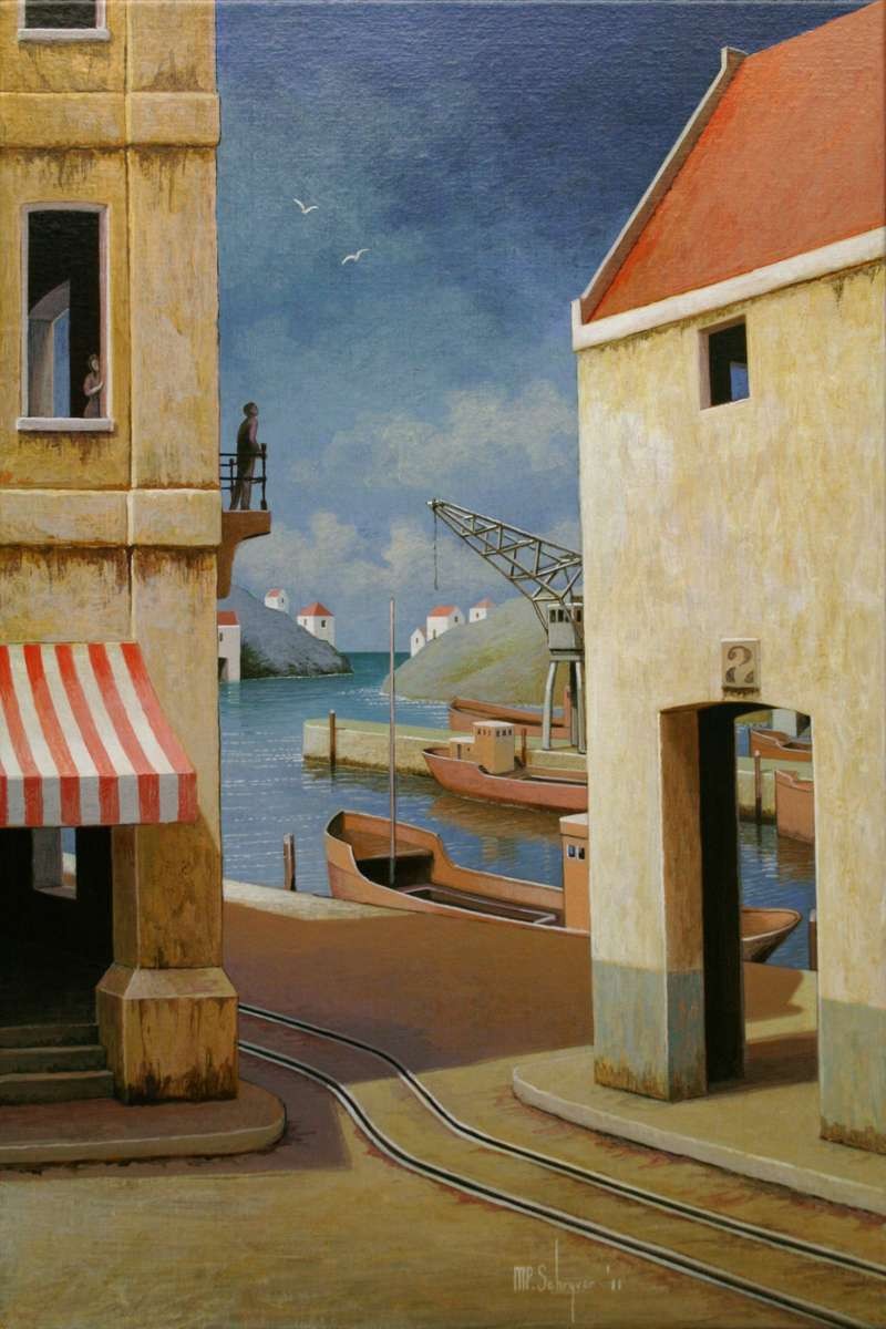 미키엘 슈리이버(Michiel Schrijver), 네덜란드, 화가, 1957-현재