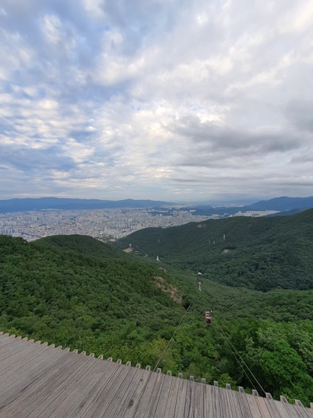 앞산공원 전망대 전경