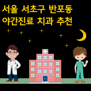 서초구 반포동 치과 야간진료 병원 추천