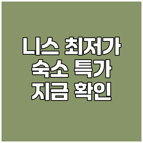 니스 숙소 최저가 보장 특가 할인 정