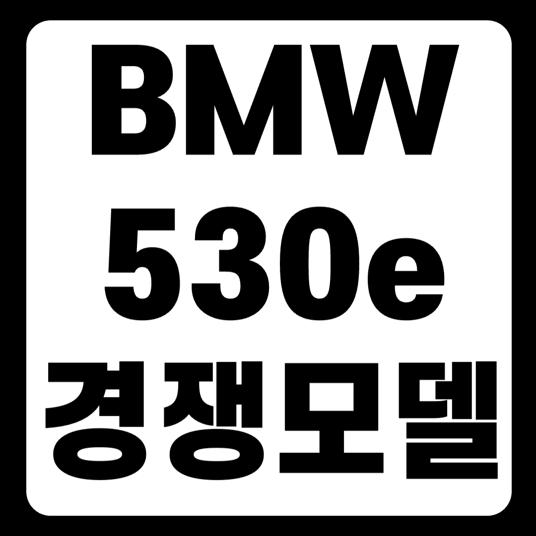 BMW 530e 경쟁 모델 : 벤츠 E300e 볼보 S90 T8