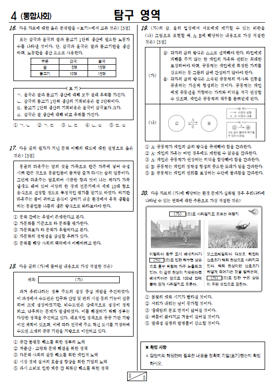 2023-10월-고1-모의고사-통합사회-기출문제-다운