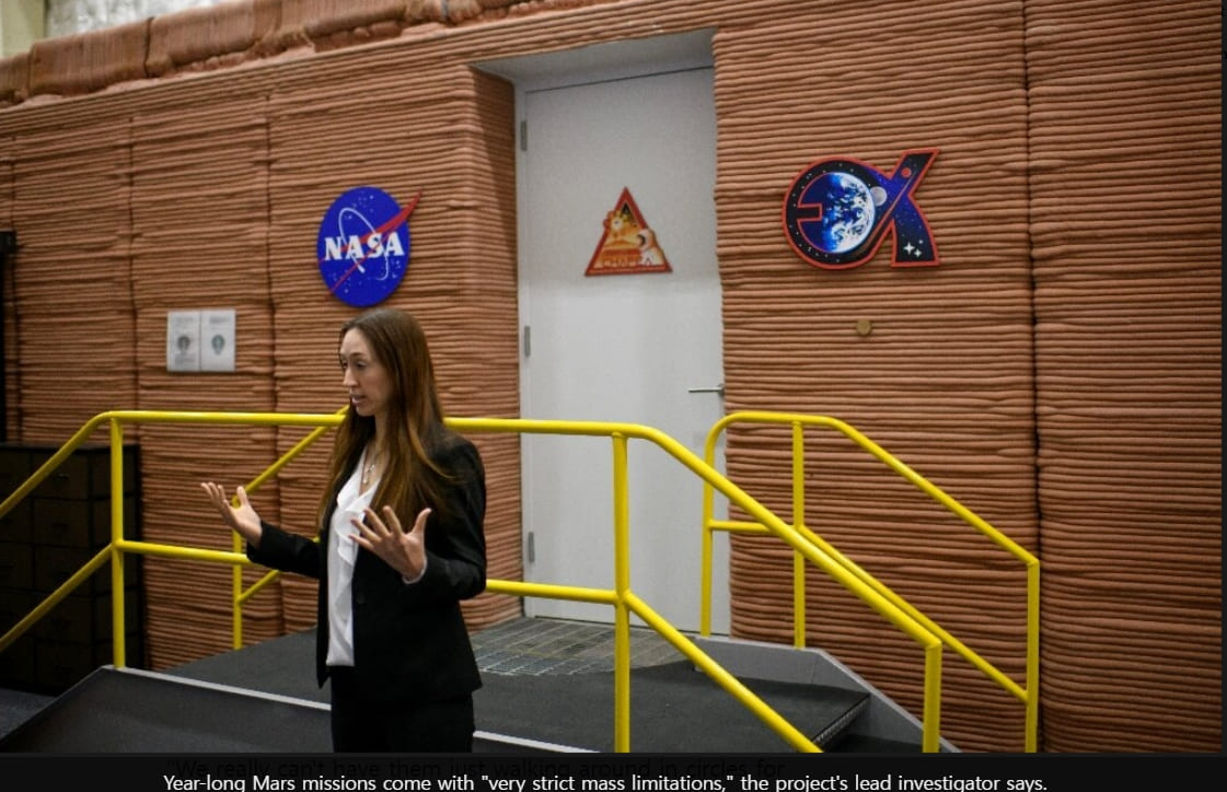 인간들이 화성에서 살 작정을 한 모양이다...1년 주거 프로젝트 착수 VIDEO: NASA unveils &#39;Mars&#39; habitat for year-long experiments on Earth