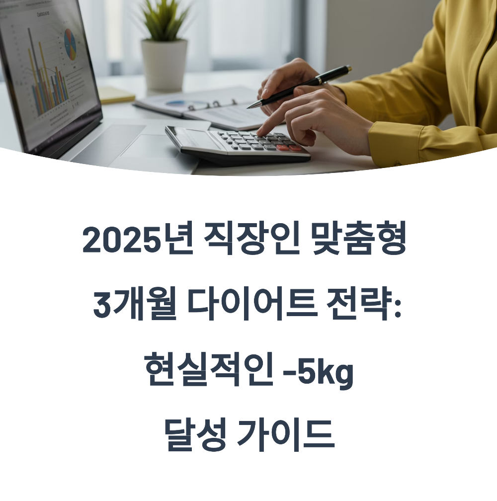 2025년 직장인 맞춤형 3개월 다이어트 전략: 현실적인 -5kg 달성 가이드