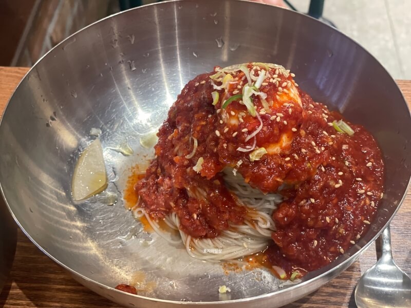 고양 스타필드 평양냉면 맛집 의평옥 - 메뉴 비빔냉면