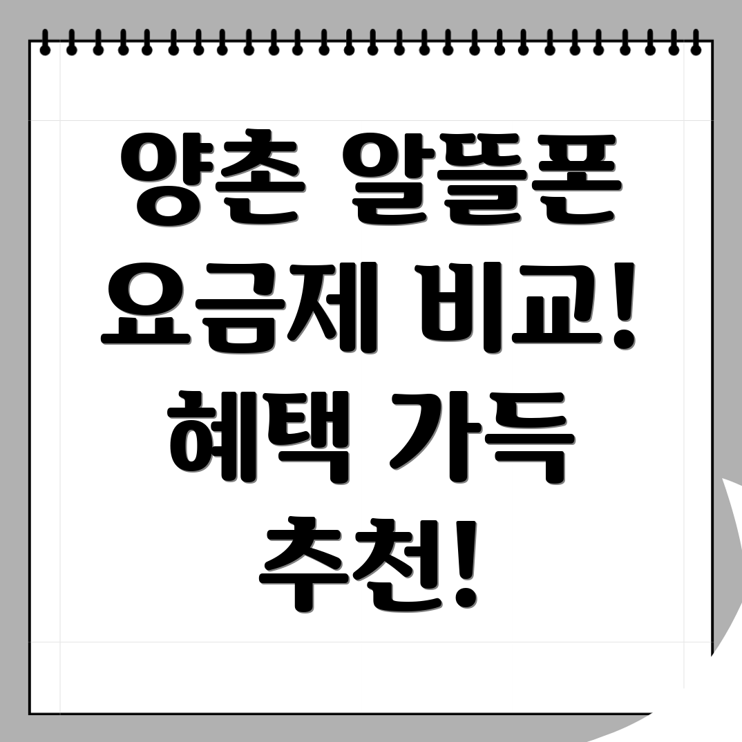 알뜰폰 요금제
