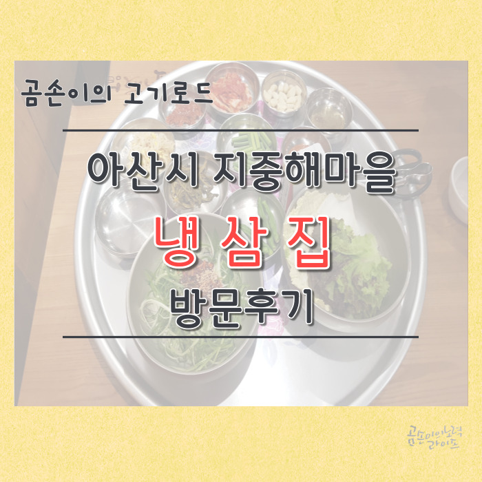  곰손이의 고기로드 : 아산 지중해마을 냉삼집