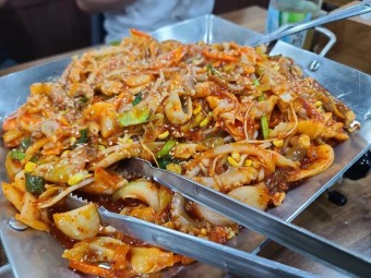 황칠나무 낙지연포탕 낙지볶음이