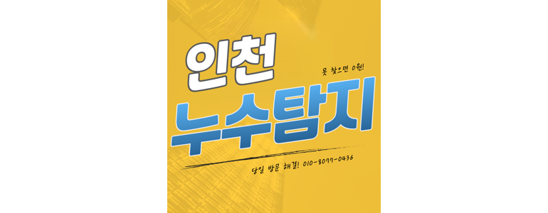 인천 부평구 누수탐지