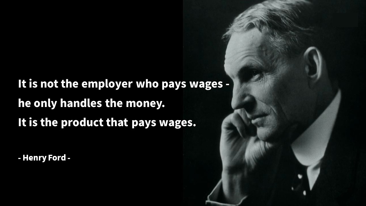 영어 인생명언 & 명대사: 임금&#44; 돈&#44; 상품&#44; 고객&#44; 사업의 본질&#44; 고객&#44; 목표&#44; 최선&#44; 노력 - 헨리포드/Henry Ford- Life Quotes & Proverb