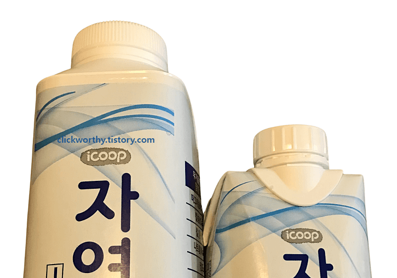 500ml-330ml-종이팩물의-뚜껑부분을-확대한-모습
