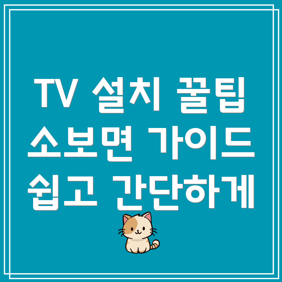 벽걸이 TV 설치