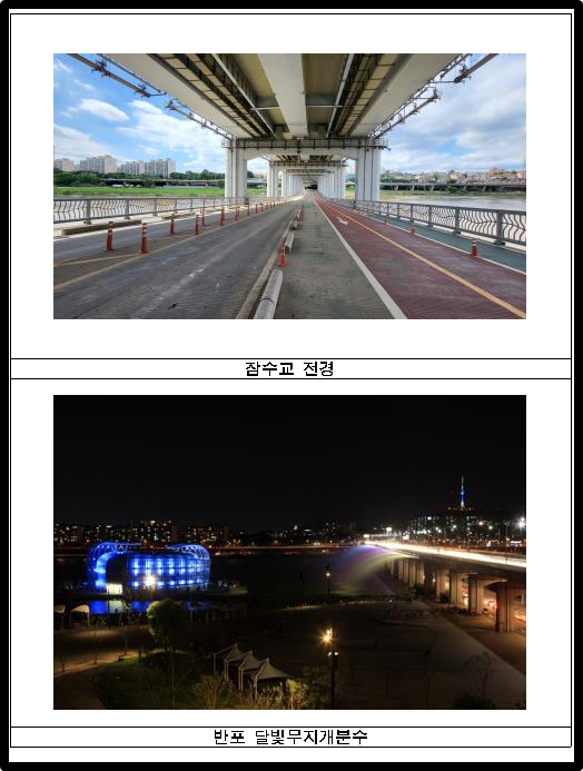 잠수교전경+반포달빛무지개분수