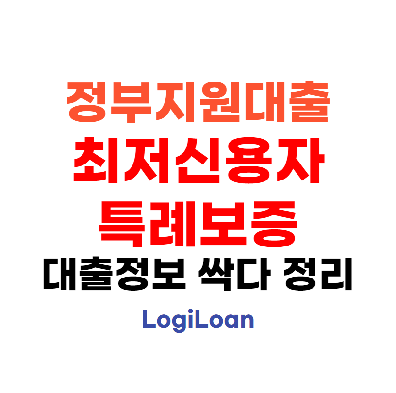 정부지원대출최저신용자특례보증