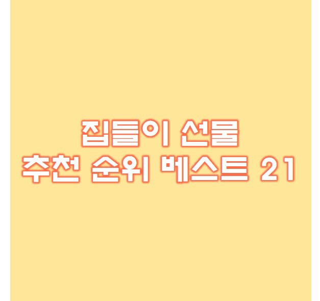  집들이 선물 추천 순위 베스트 21 후기확인