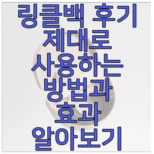 링클백에 관한 글 보러 가기 링크 사진