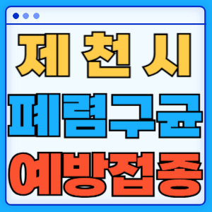충청북도 제천시 폐렴구균 백신 무료 예방접종 비용지원 가격 신청방법 대상자 간격 13가 15가 20가 23가